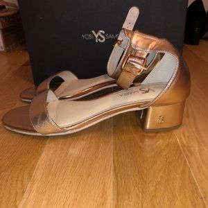 Yosi Samra Rose Gold Sandals
